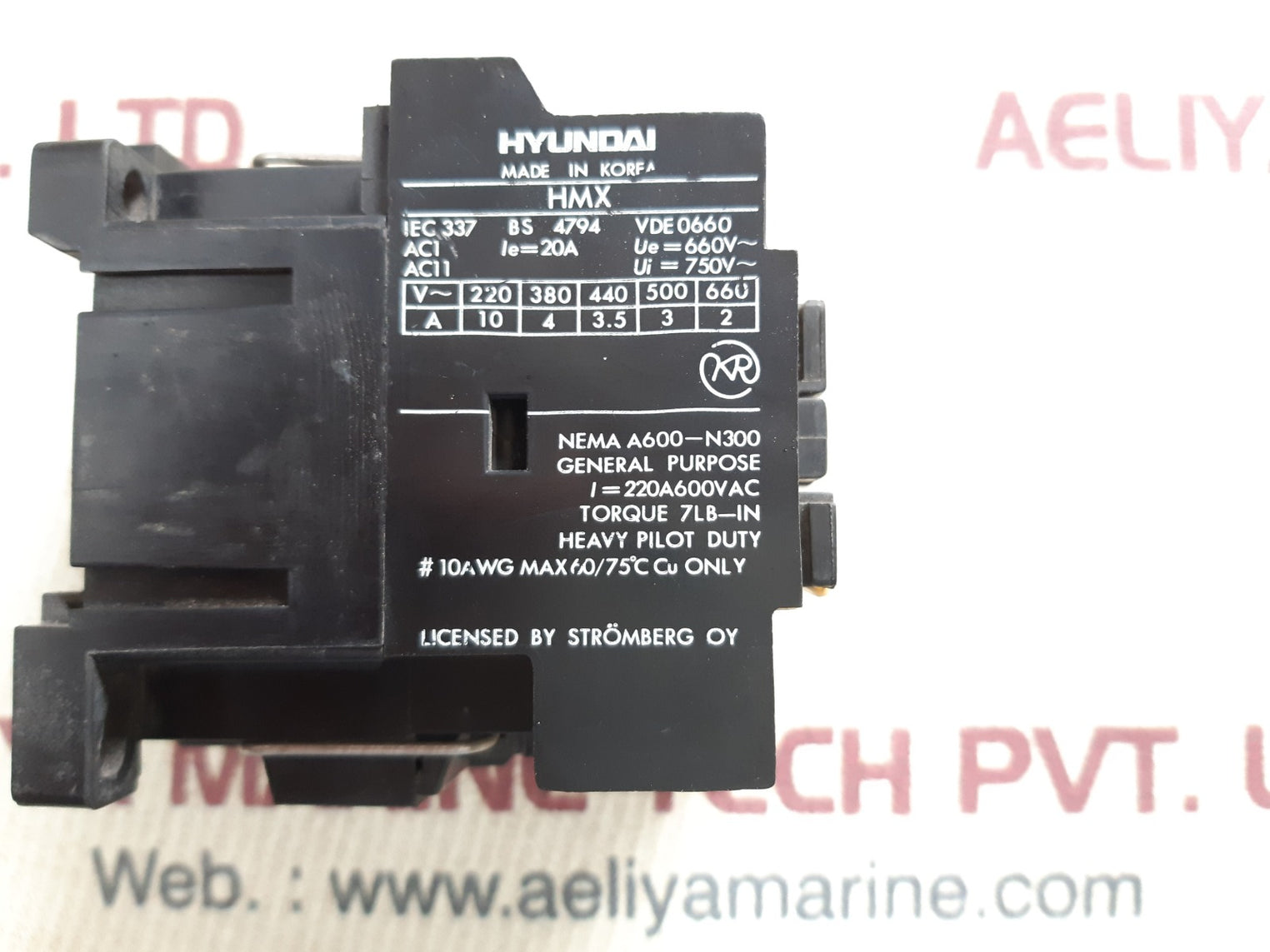 Hyundai hmx 22 control relay 200v