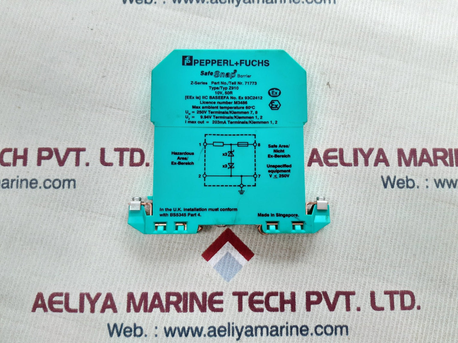 Pepperl+fuchs z910 z-series safe snap barrier 71773