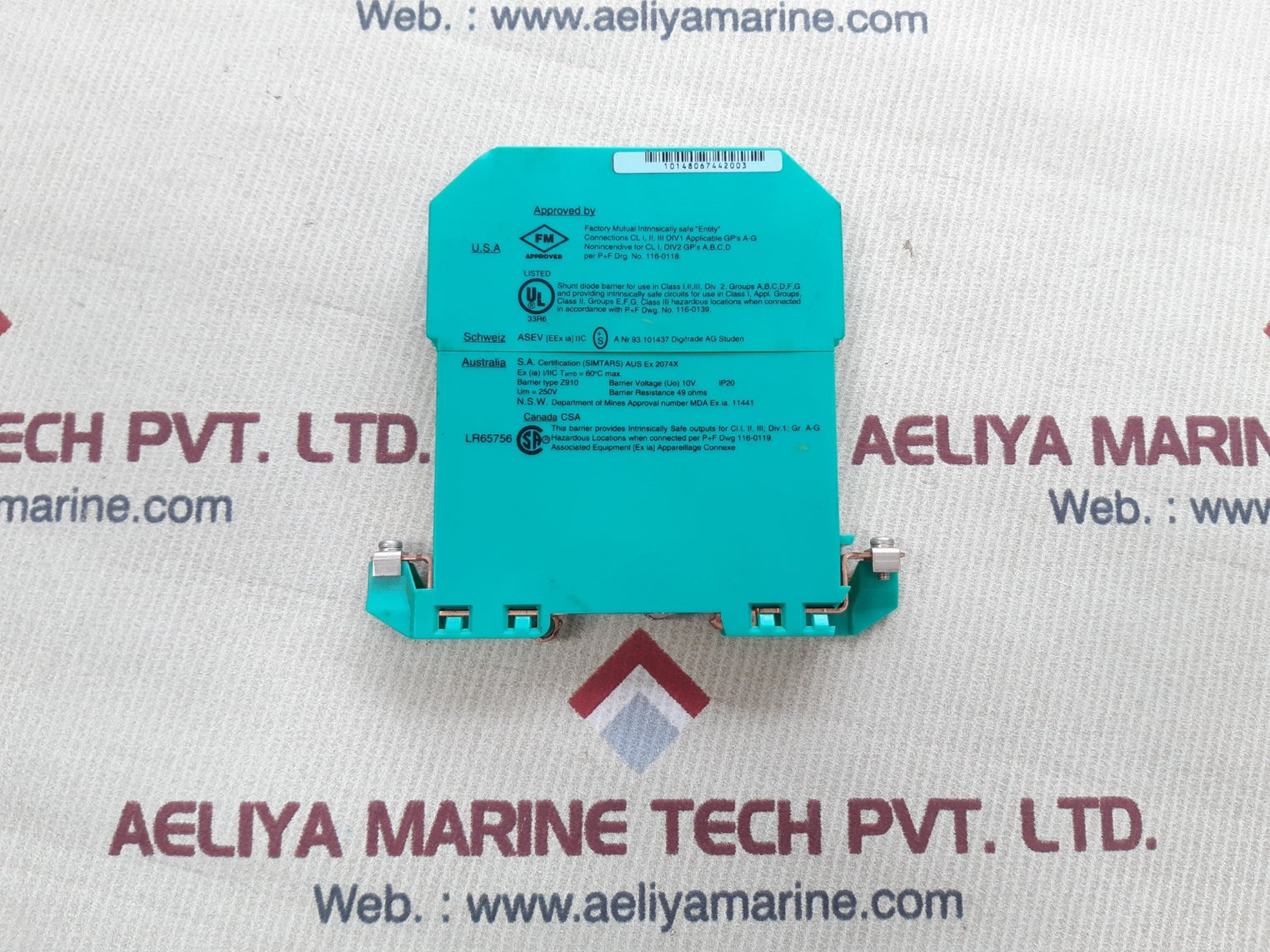 Pepperl+fuchs z910 z-series safe snap barrier 71773