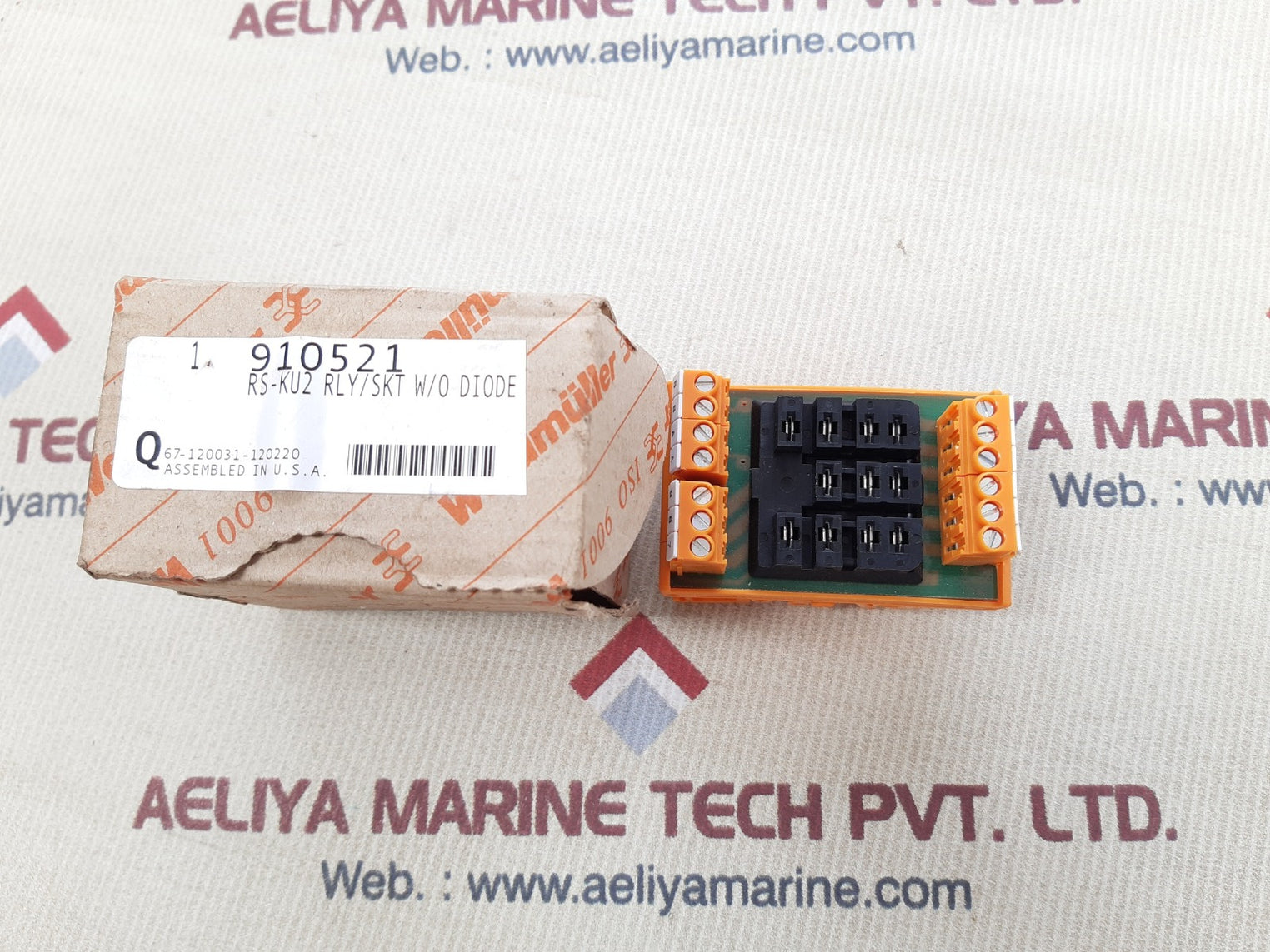 Weidmuller rs-ku2 rly/skt w/o diode 910521