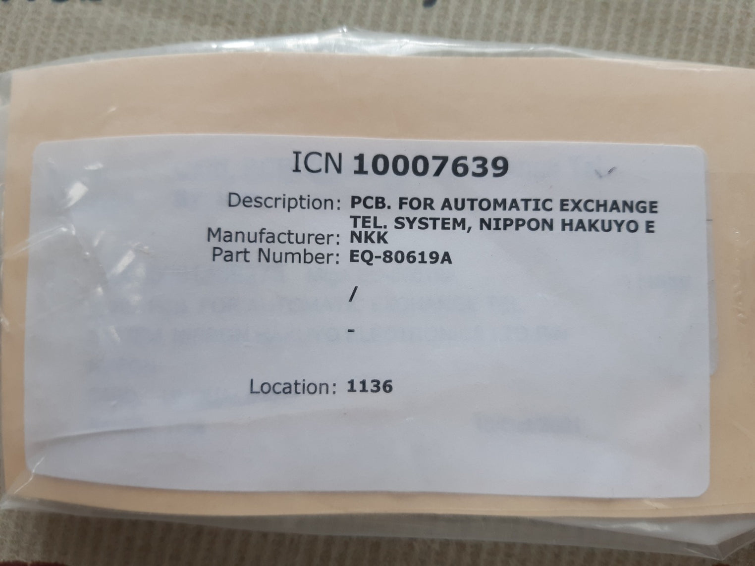 Nkk eq-80619a pcb card