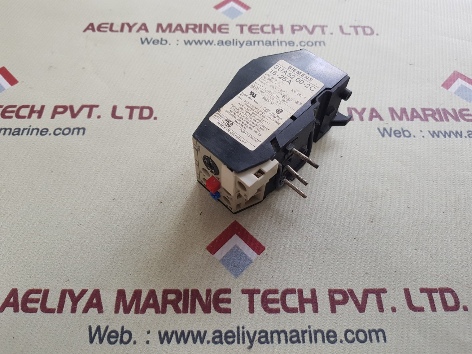 Siemens 3ua 52 00-2c-16-25a overload relay