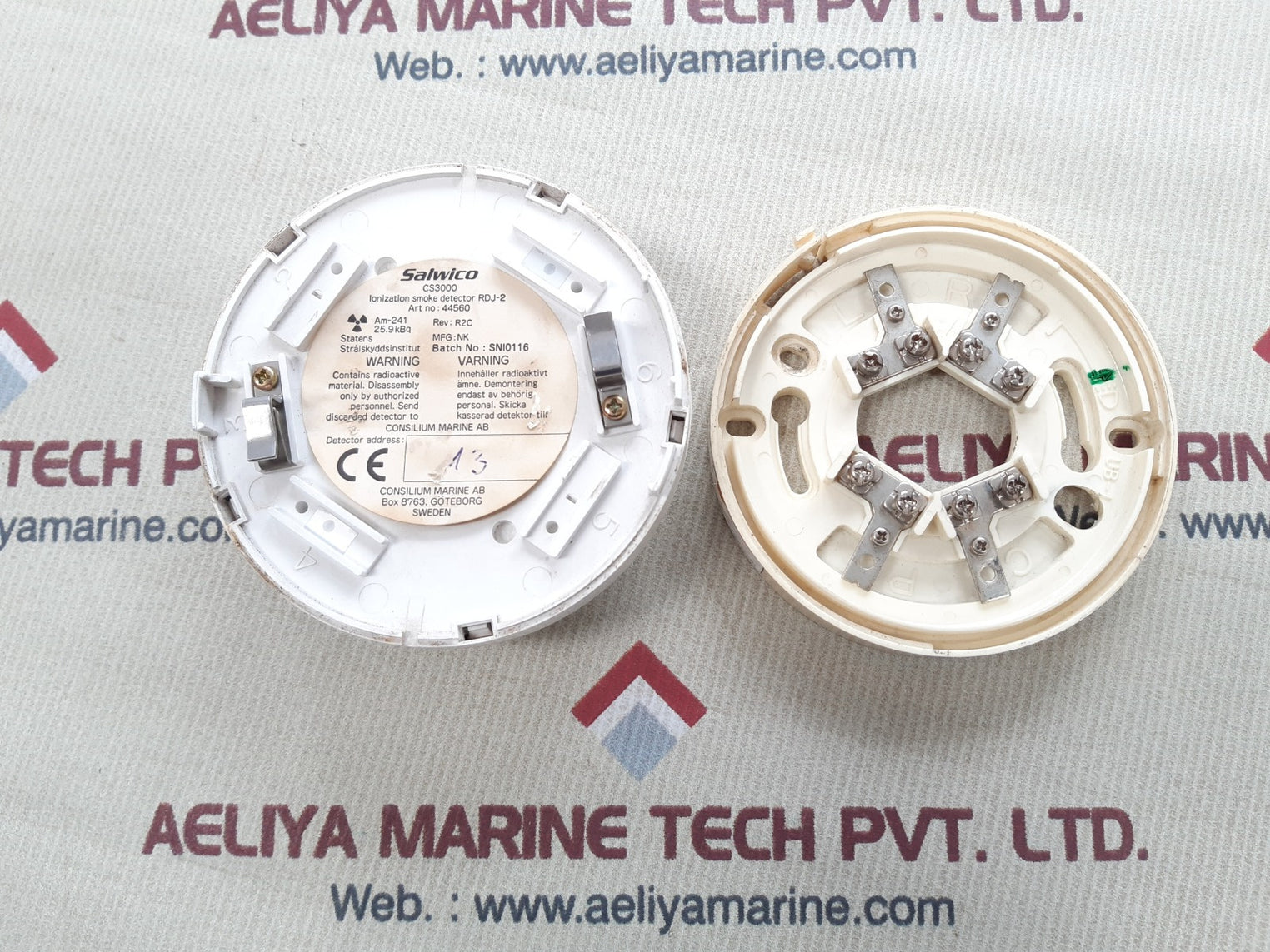 Consilium salwico cs3000 ionization smoke detector rdj-2