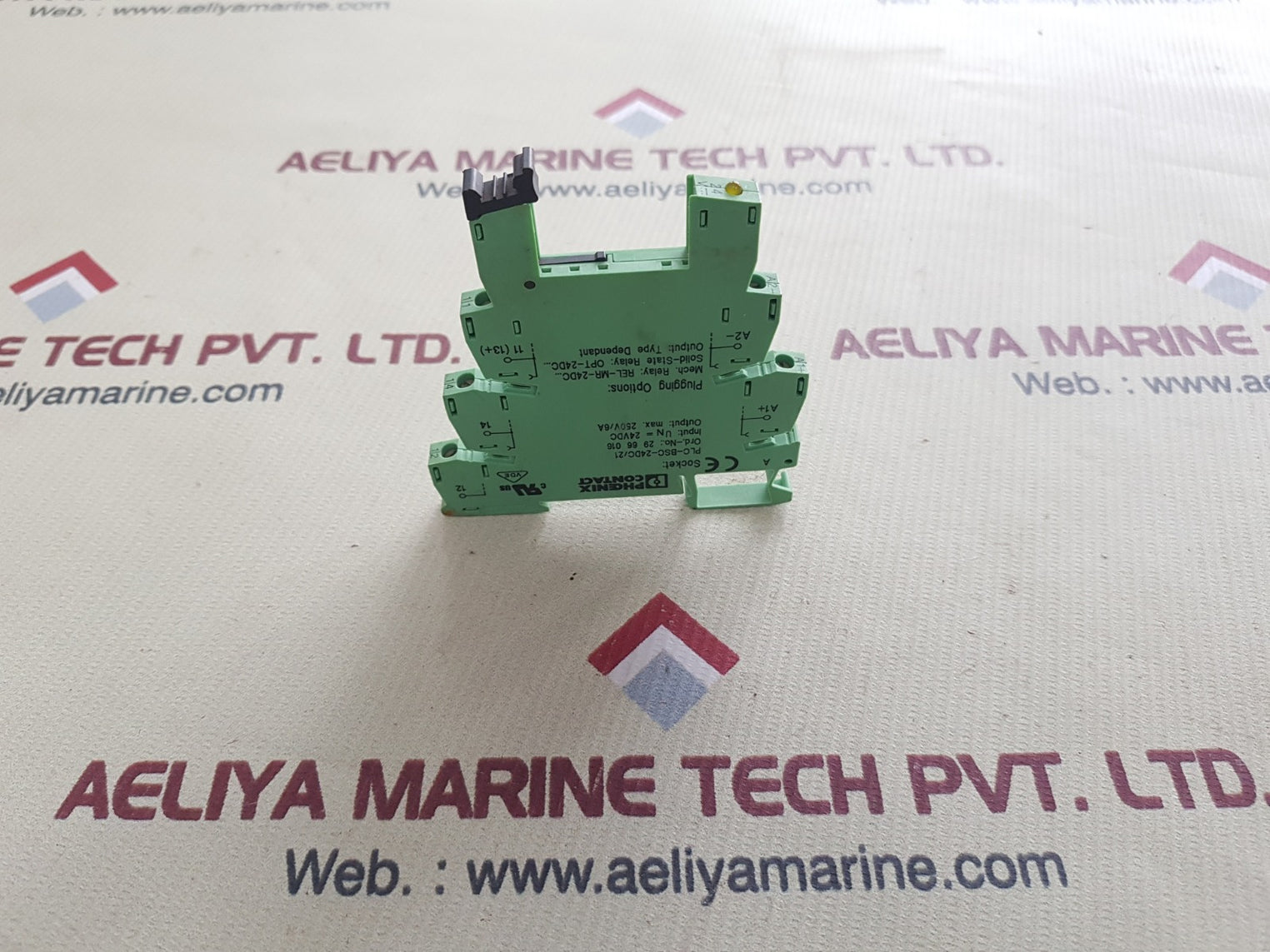 Set of 11x Phoenix contact plc-bsc-24dc/21 terminal block relay