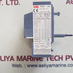 Abb ta25du relay thermal overload
