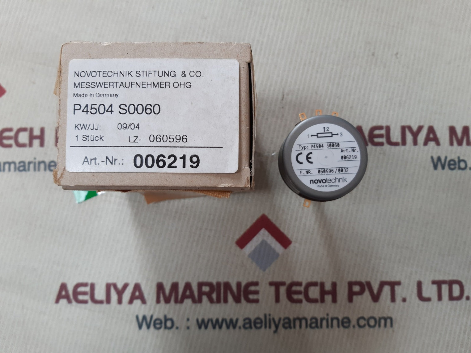 Novotechnik p4504 s0060 rotary sensor potentiometer