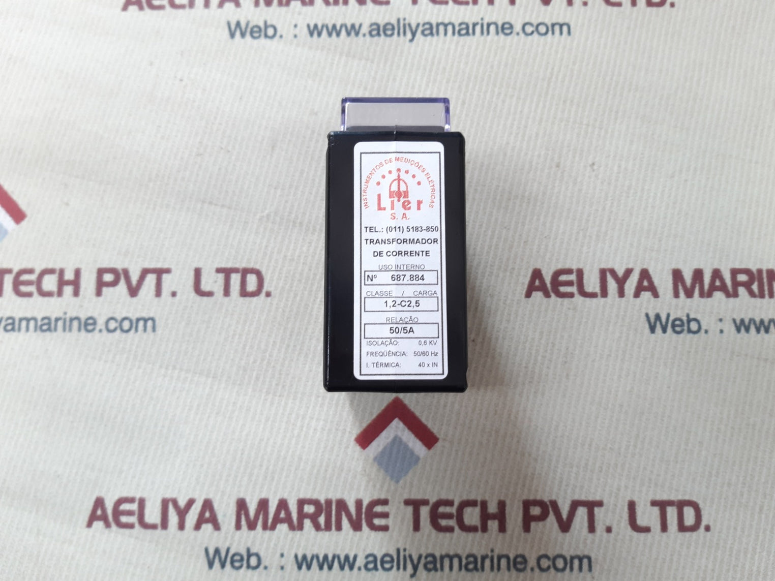 Lier 50/5a current transformer