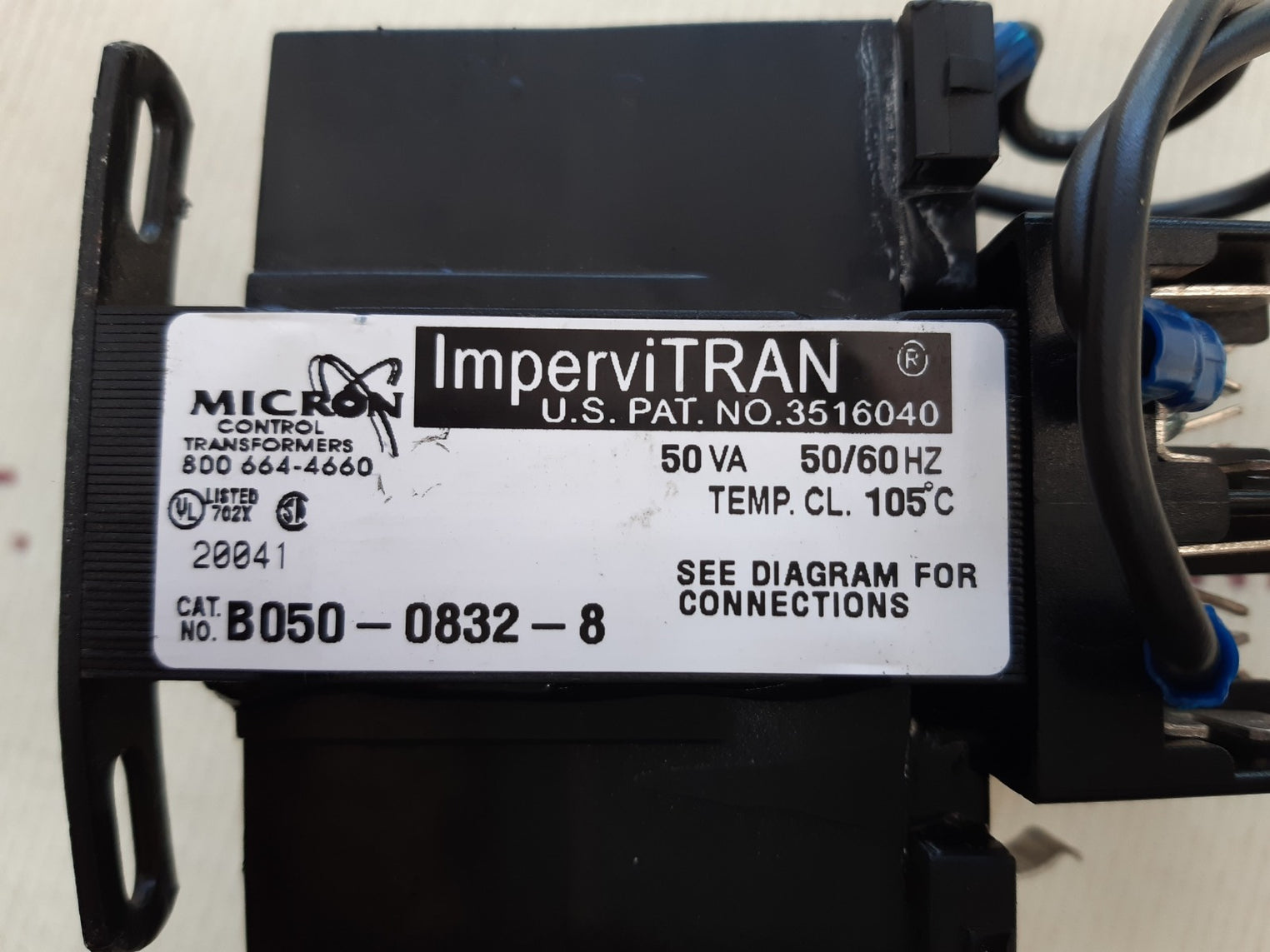 Micron b050-0832-8 control transformer