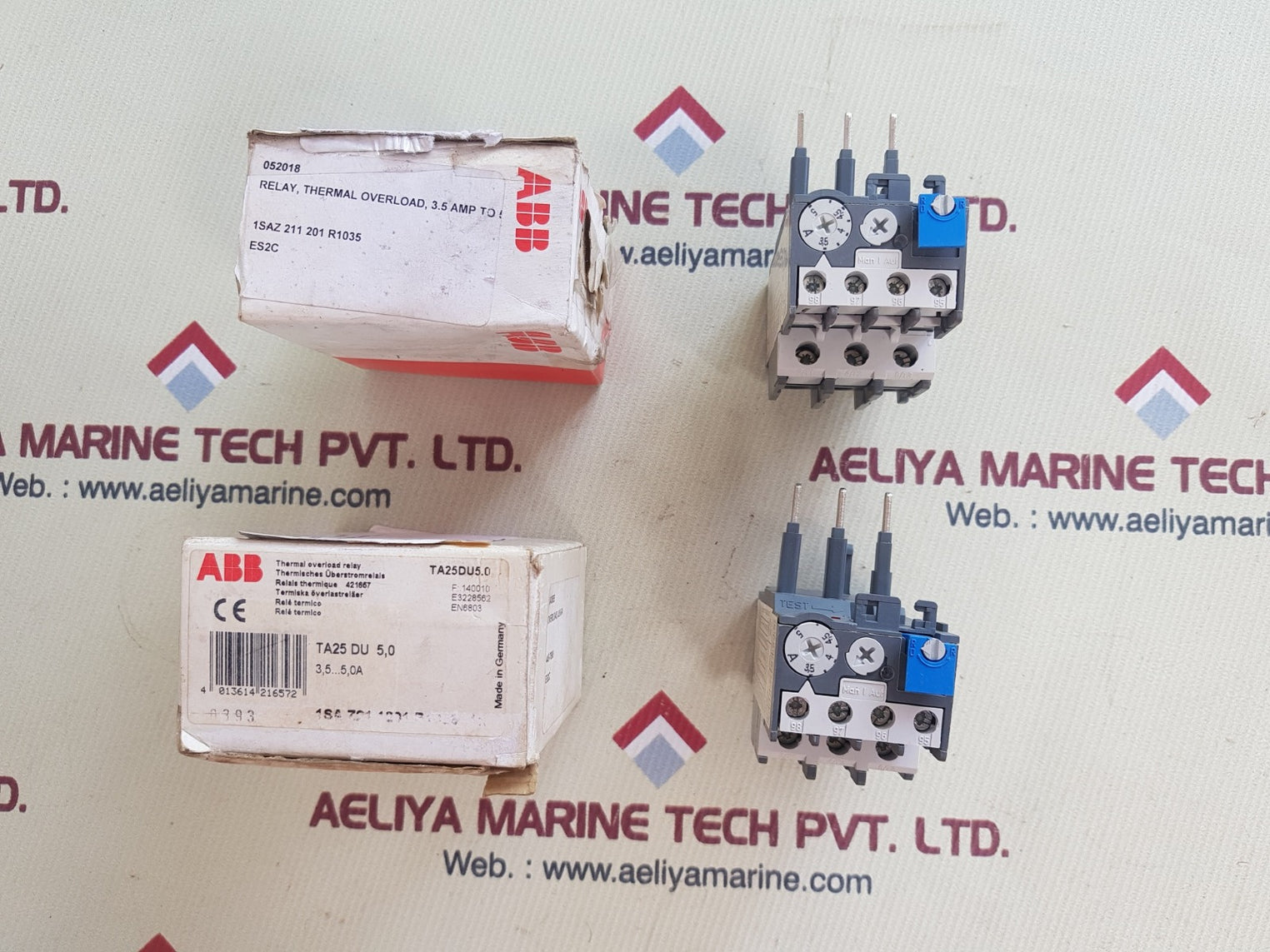 Abb ta25 du thermal overload relay 3.5 amp to 5 amp