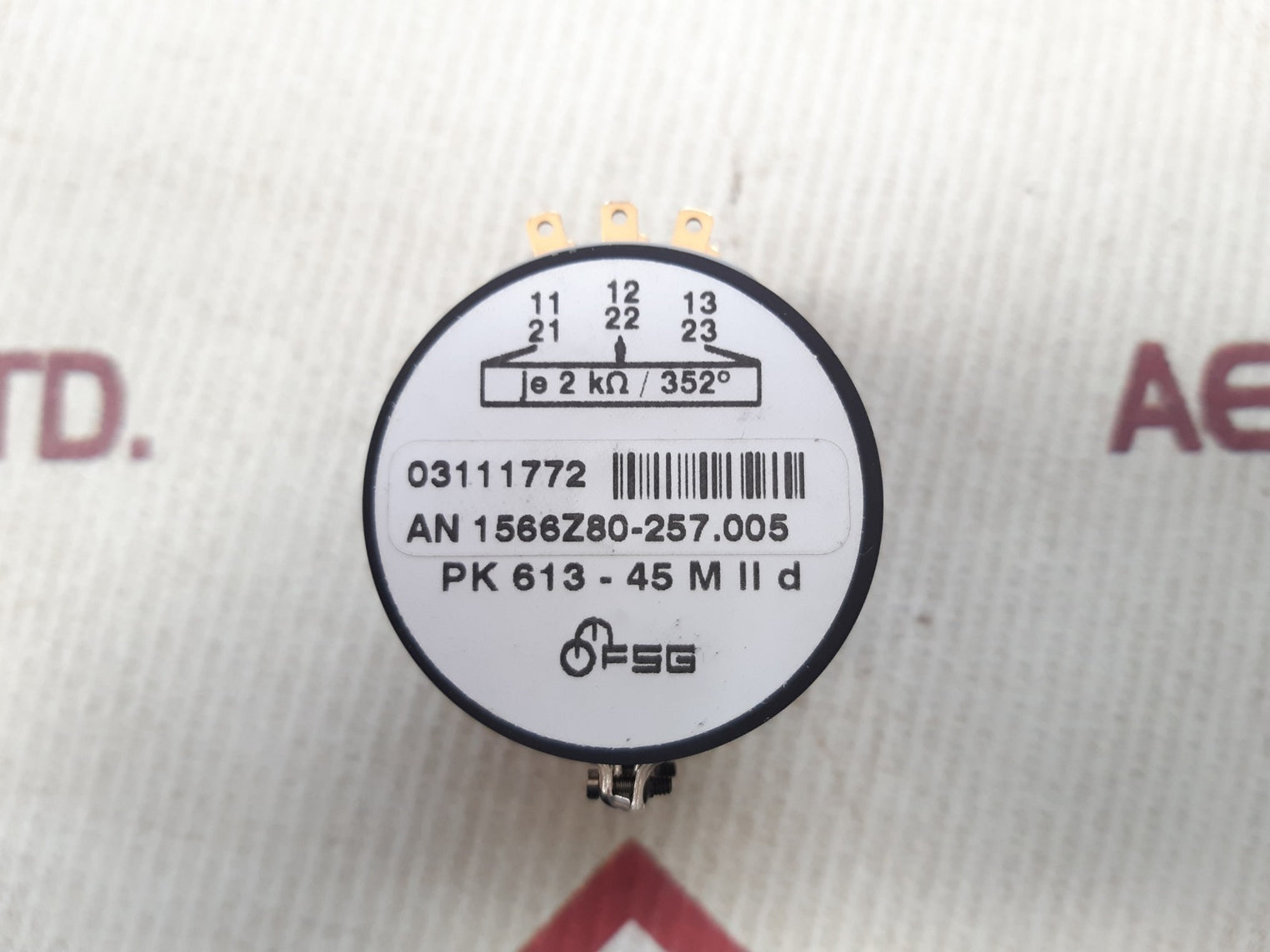 Fsg an 1566z80-257.005 potentiometer pk 613-45 m ii d