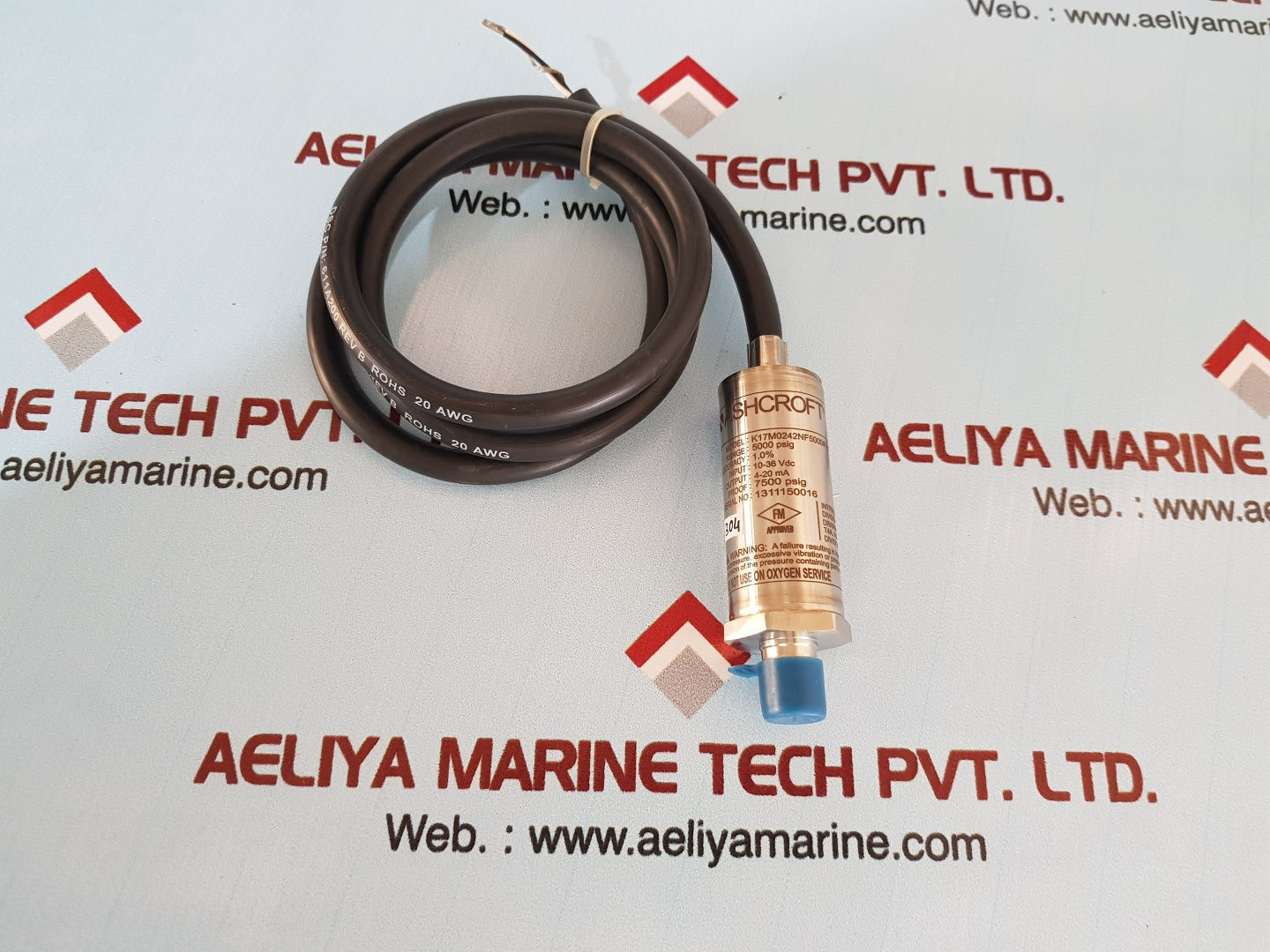 Ashcroft k17m0242nf5000# pressure transducer 5000psig