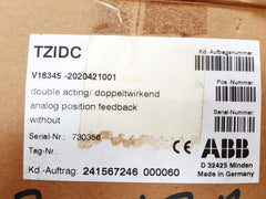 Abb tzid-c 18345-2010420001 electro pneumatic postioner