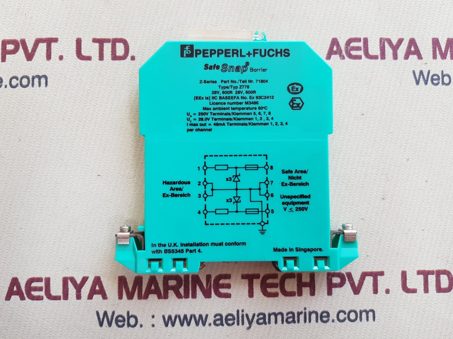 Pepperl+fuchs z-series z778 safe snap barrier