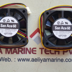 lot of 2x Sanyo denki san ace 60 109p0612s7d01 cooling fan dc 12v --- 0.15a