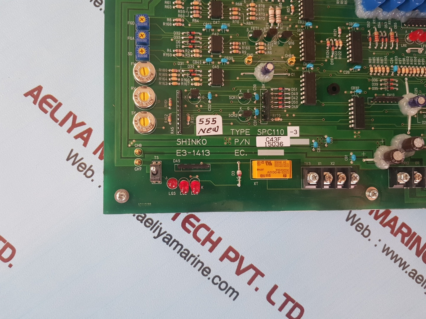 Shinko e3-1413 spc110-3 pc board pn: c43f15036