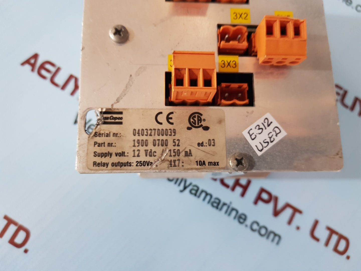 Atlas Copco 1900 0700 52 air compressor