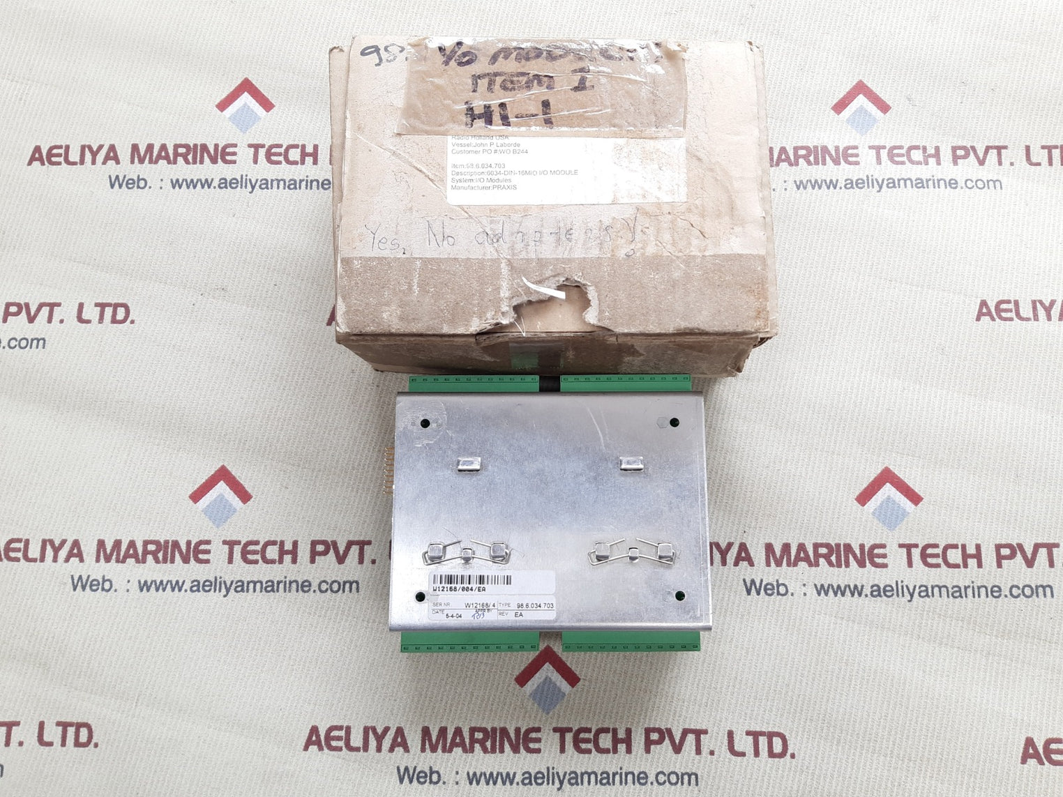 Praxis 98.6.034.703 6034-din-16mio i/o module