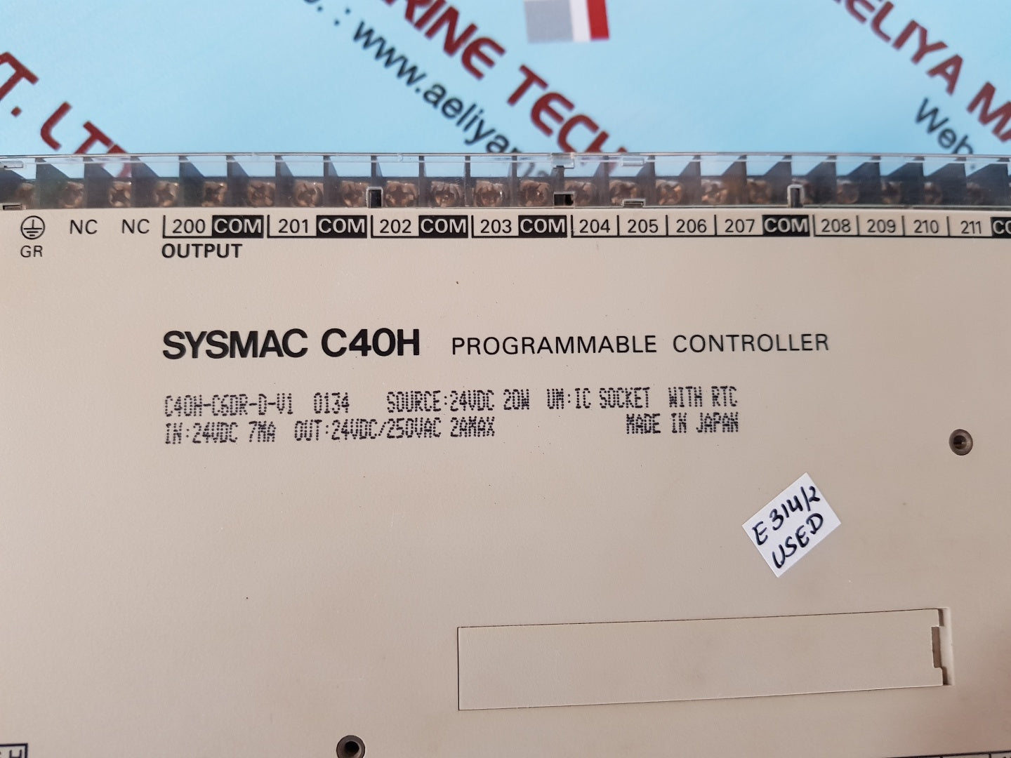 Omron Sysmac c40h programmable controller c40h-c6dr-d-v1
