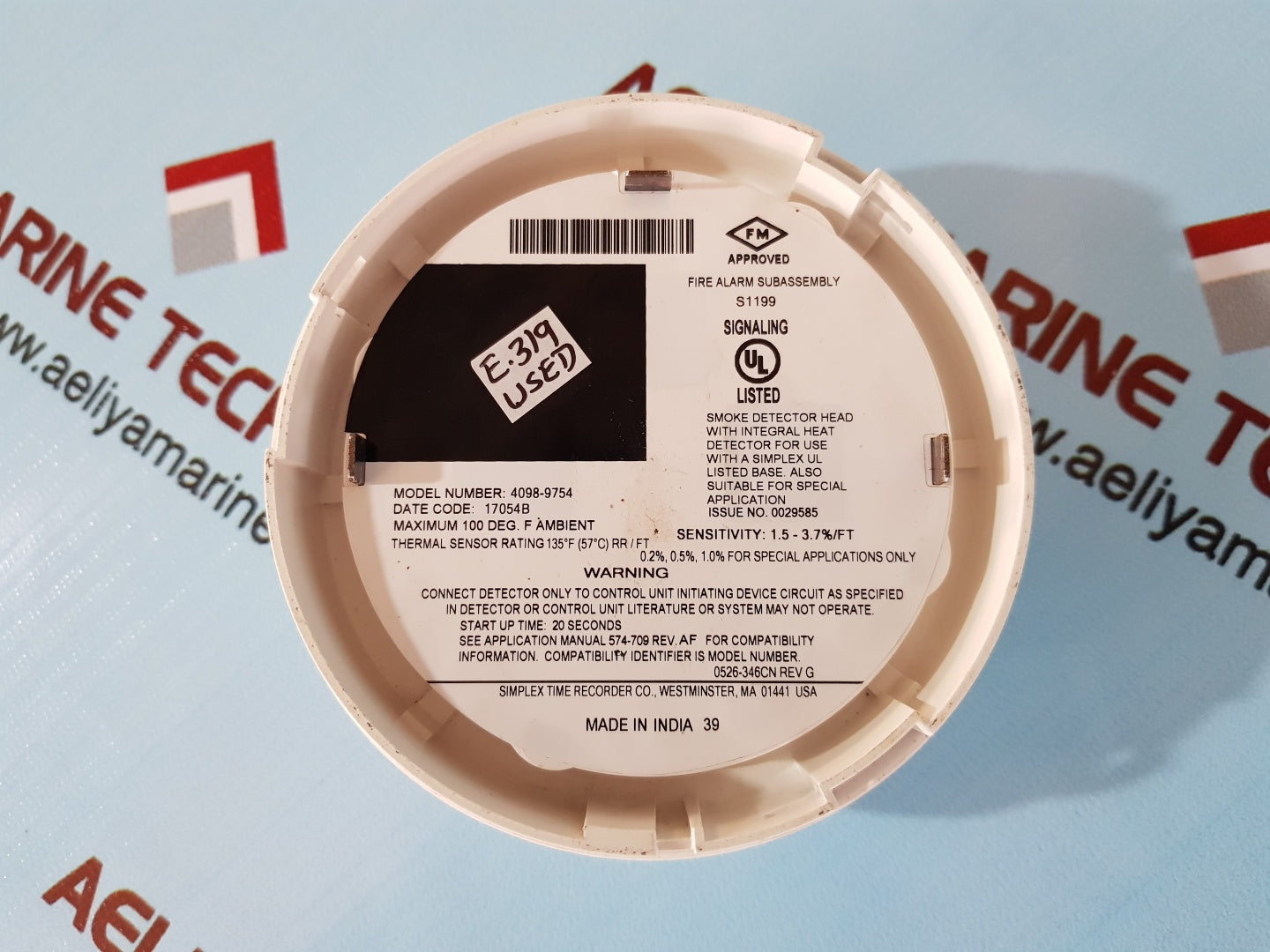 Simplex 4098-9754 smoke detector