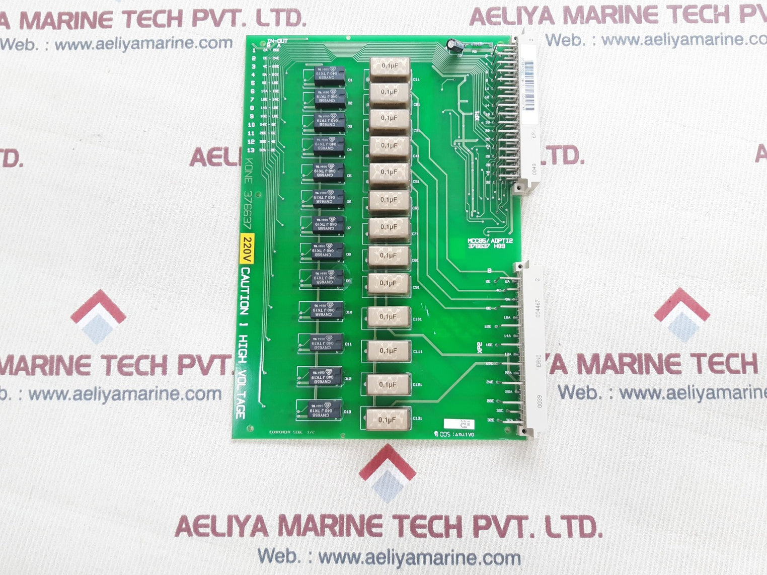 Kone 376637h09 opto isolator pcb card mcc85/adpti2 