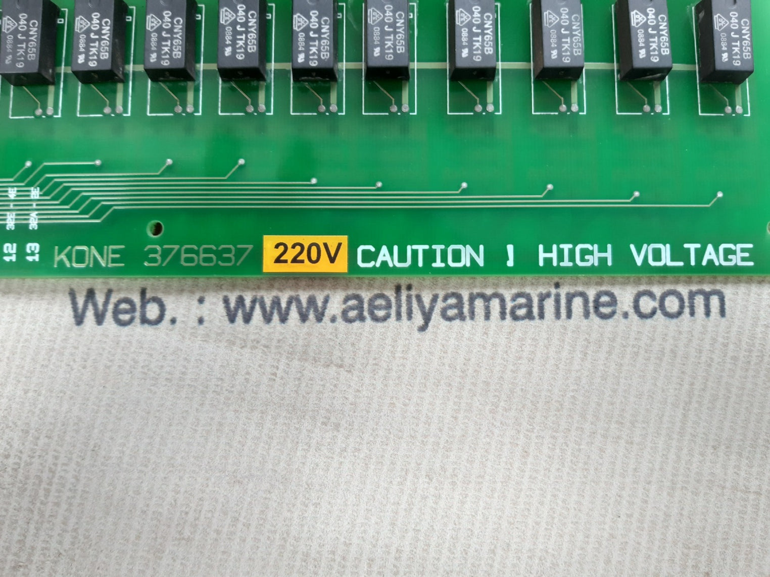 Kone 376637h09 opto isolator pcb card mcc85/adpti2 