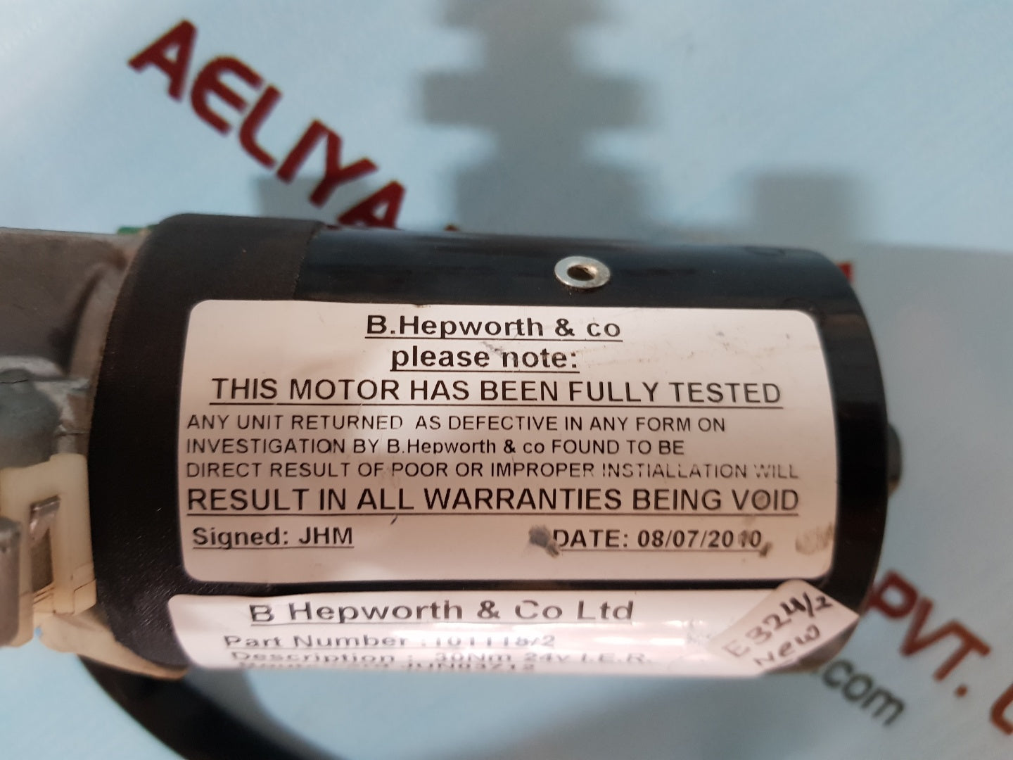 B Hepworth 30nm marine wiper motor 101118/2