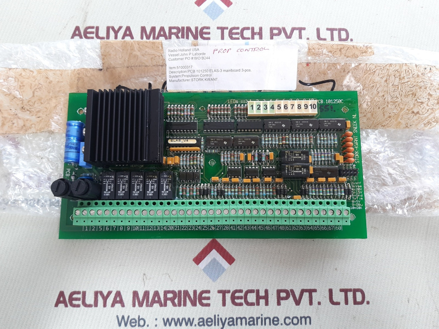 Stork-kwant 101250c pcb elas-3 mainboard propulsion control board 