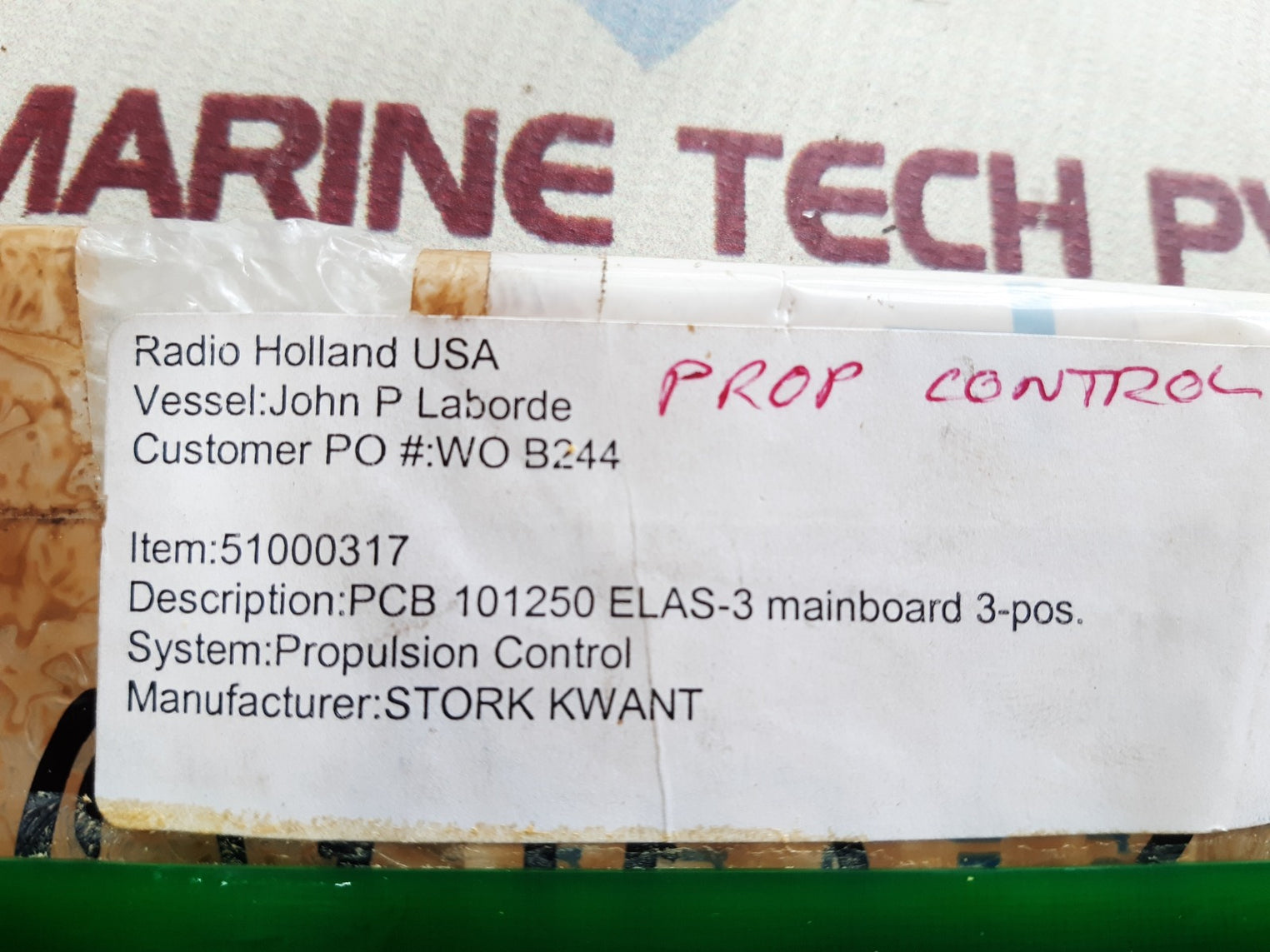 Stork-kwant 101250c pcb elas-3 mainboard propulsion control board 
