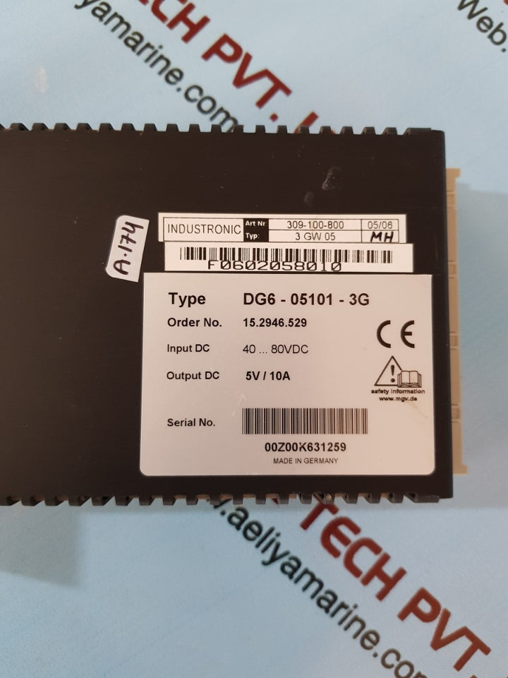 Industronic 3 gw 05 dg6-05101-3g pcb board 309-100-800