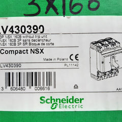 Schneider electric nsx160b compact circuit breaker lv430390