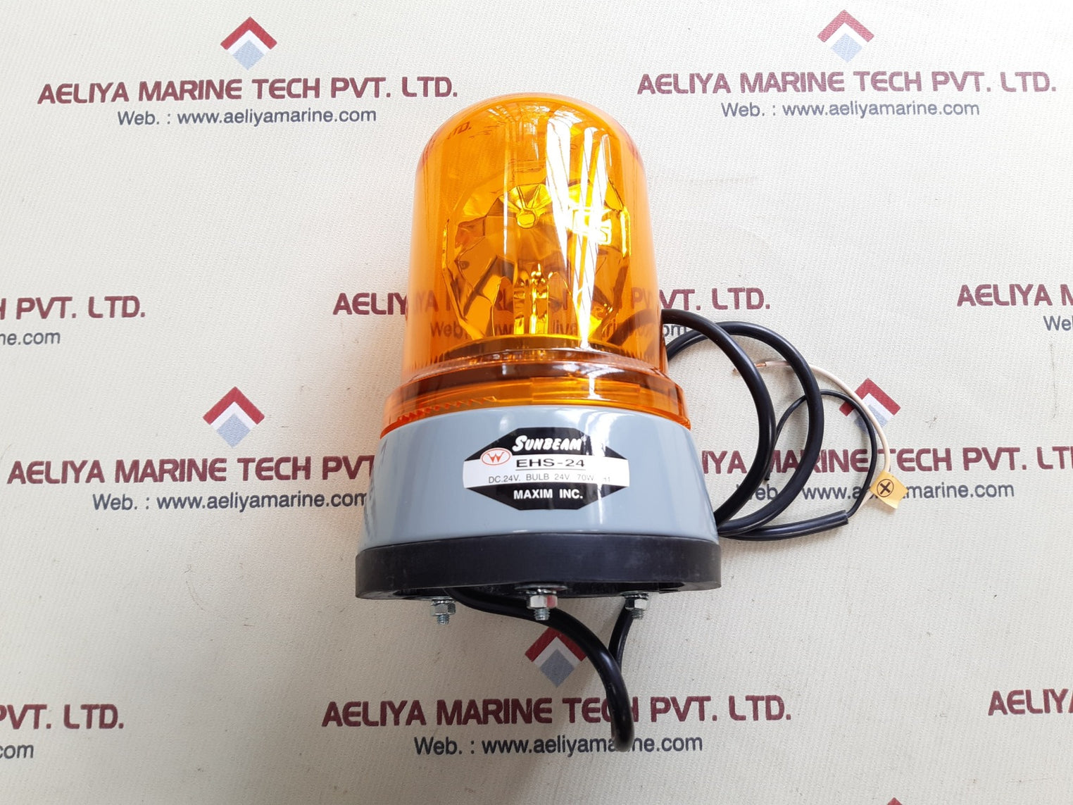 Sunbeam ehs-24 yellow rotating beacons light
