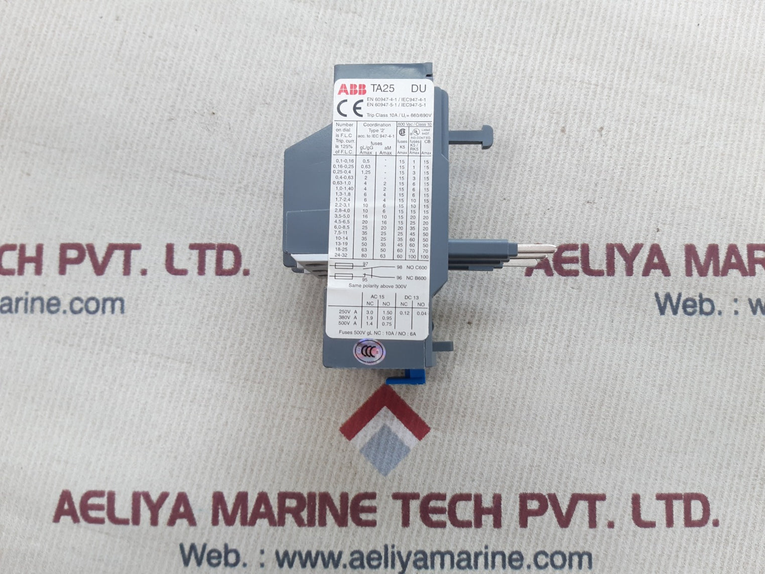 Abb ta25du 2,4 thermal overload relay 1.7-2.4A new