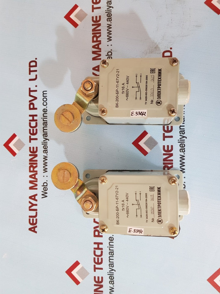 Bk-200-6p-11-67y2-21 limit switch