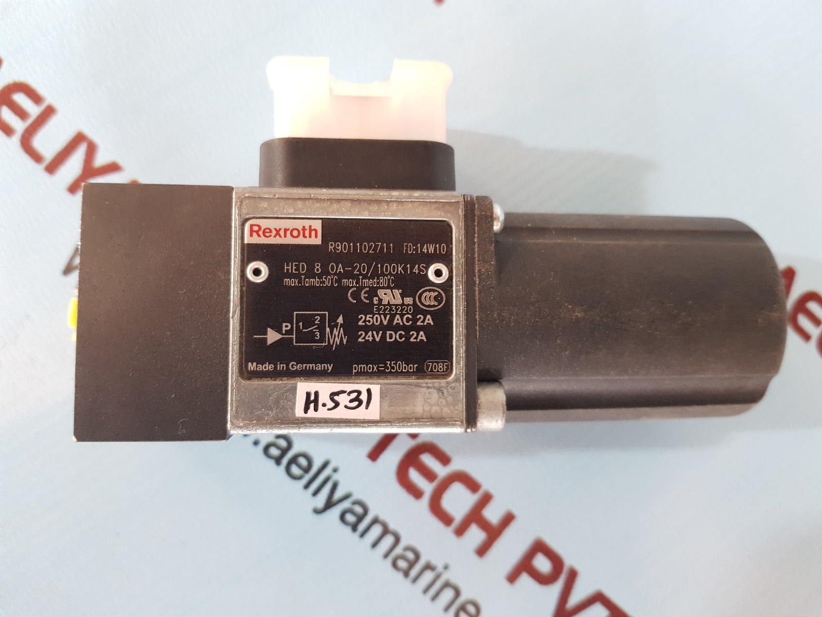 Rexroth hed 8 0a-20/100k14s hydraulic valve 14w10