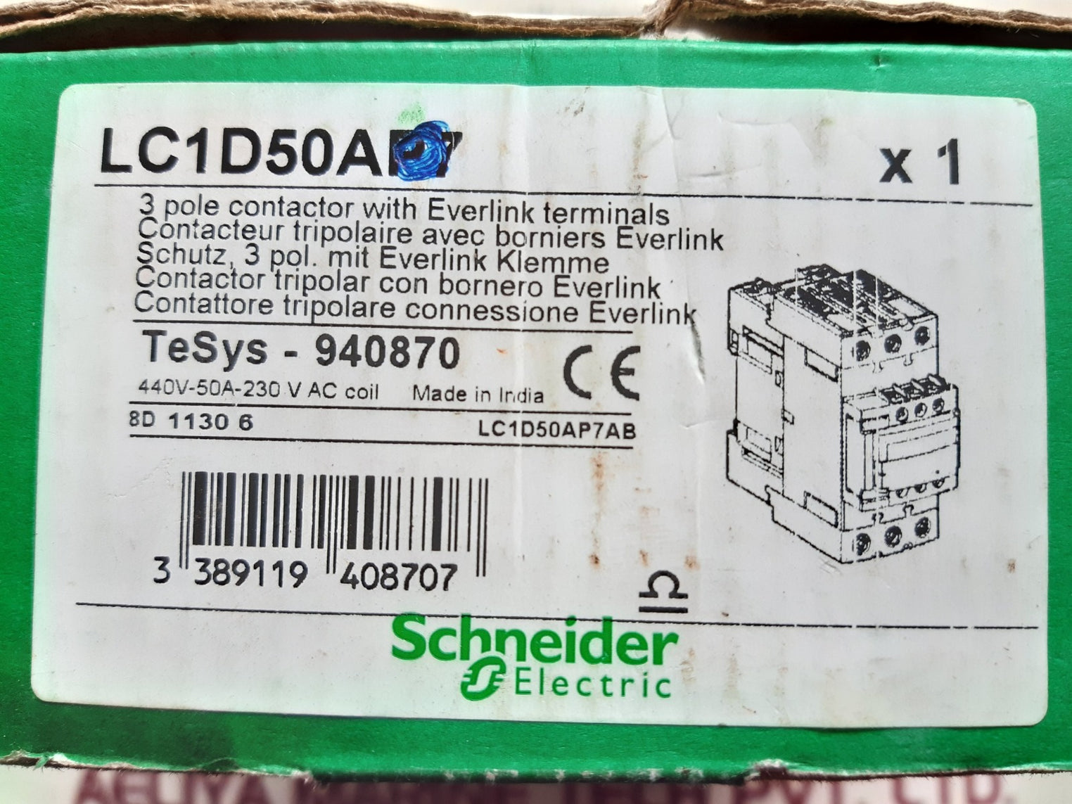 Schneider electric lc1d50a