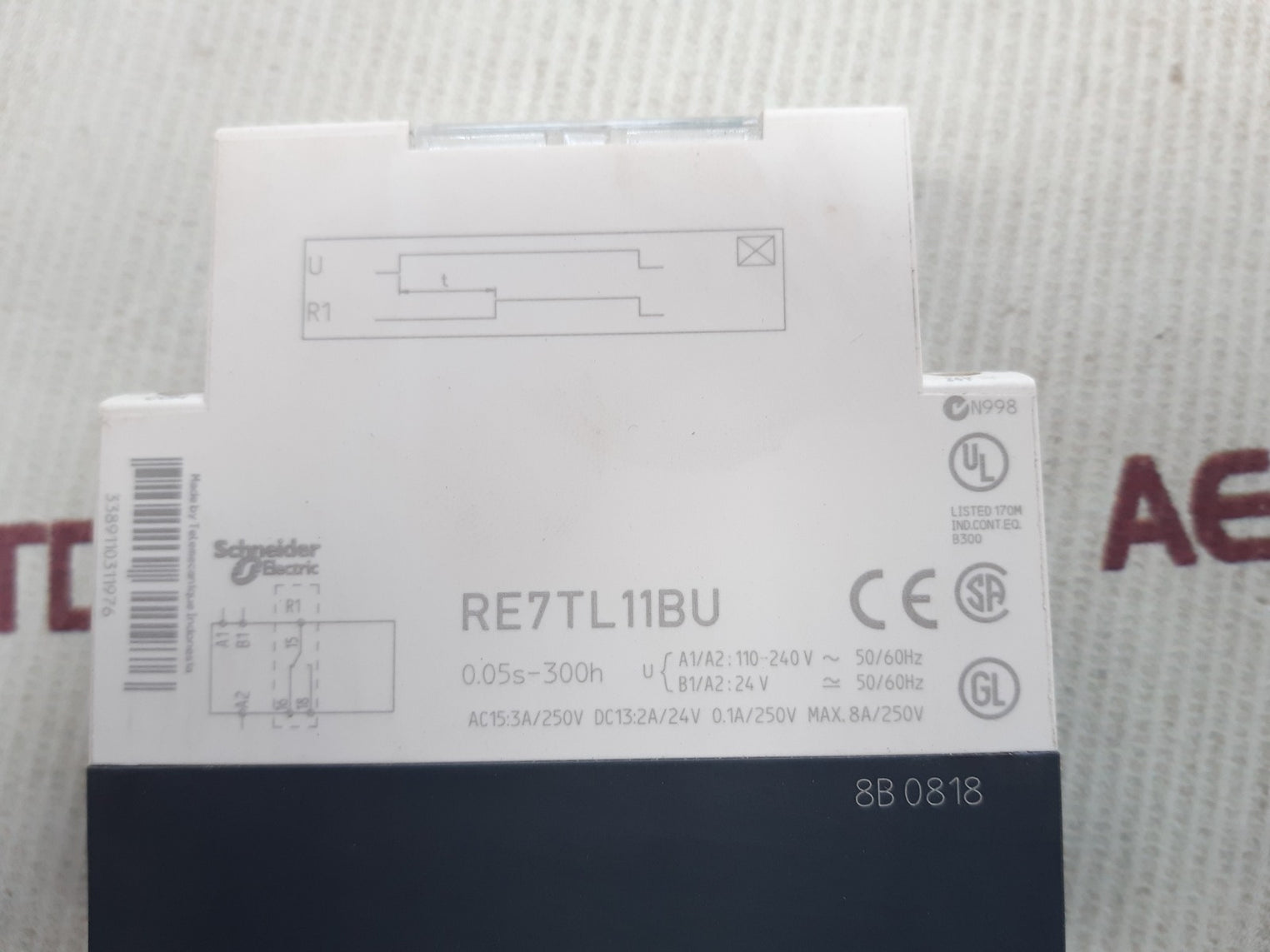 Telemecanique re7tl11bu timer 0.05s-300h