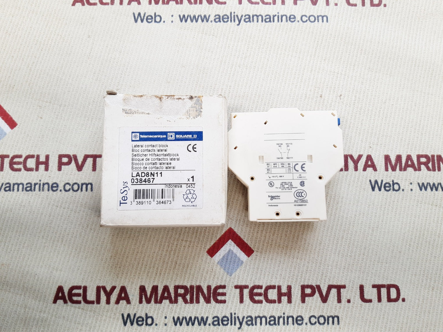 Telemecanique lad8n11 contact block