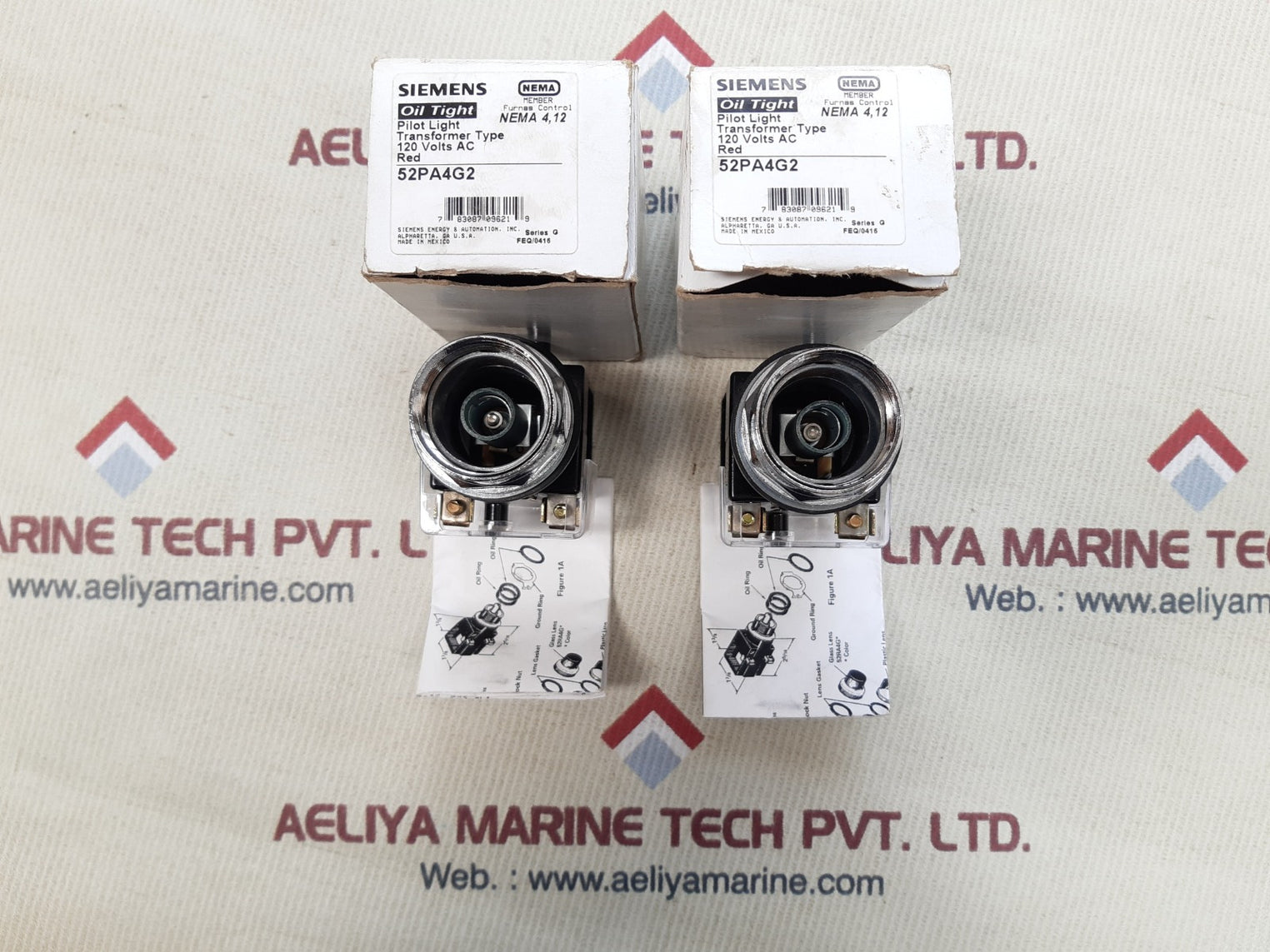 Siemens 52pa4g2 red pilot light