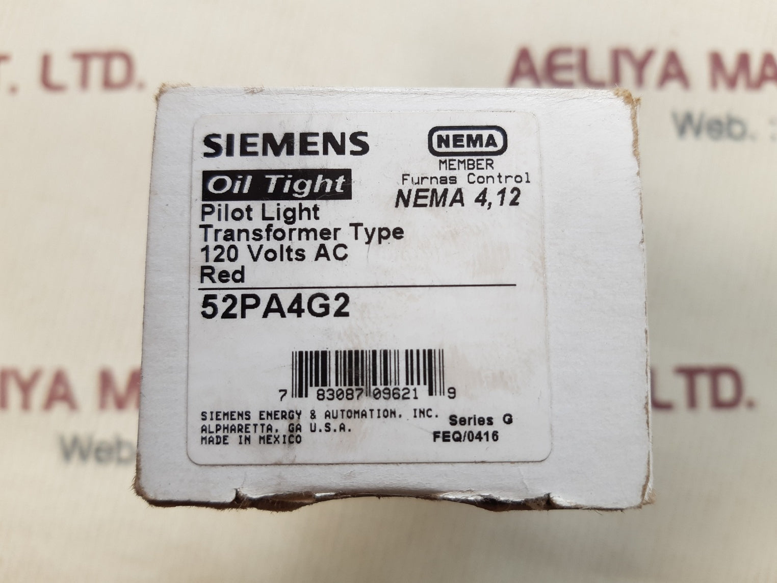 Siemens 52pa4g2 red pilot light
