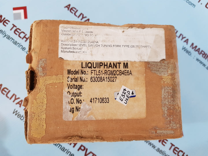 Endress+hauser liquiphant m ftl51-rgm2cb4e6a level switch