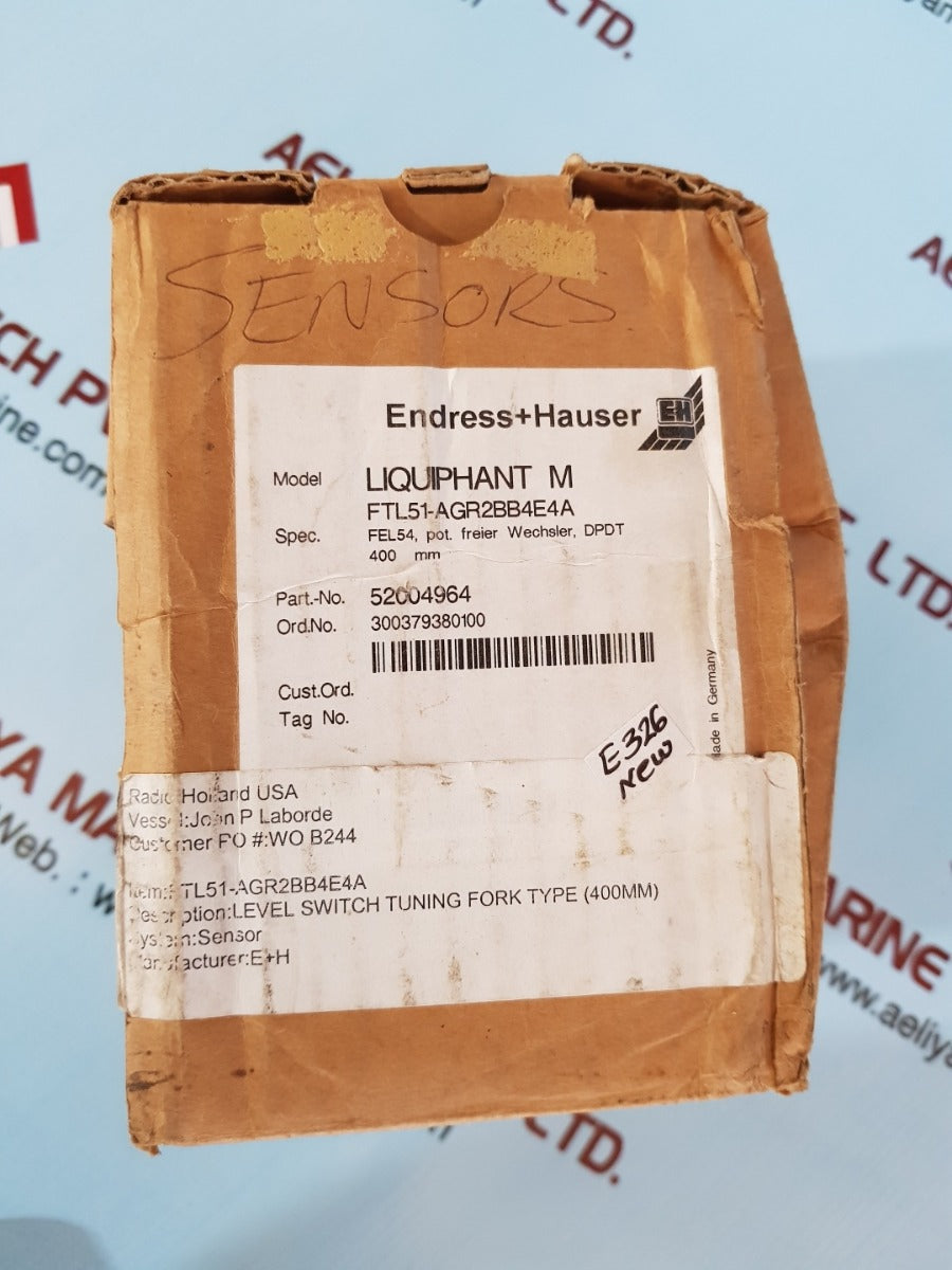 Endress+hauser liquiphant M ftl51-agr2bb4e4a level switch