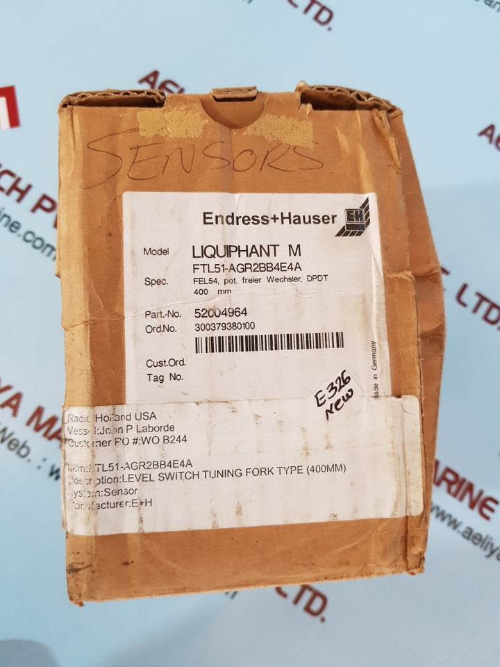 Endress+hauser liquiphant M ftl51-agr2bb4e4a level switch
