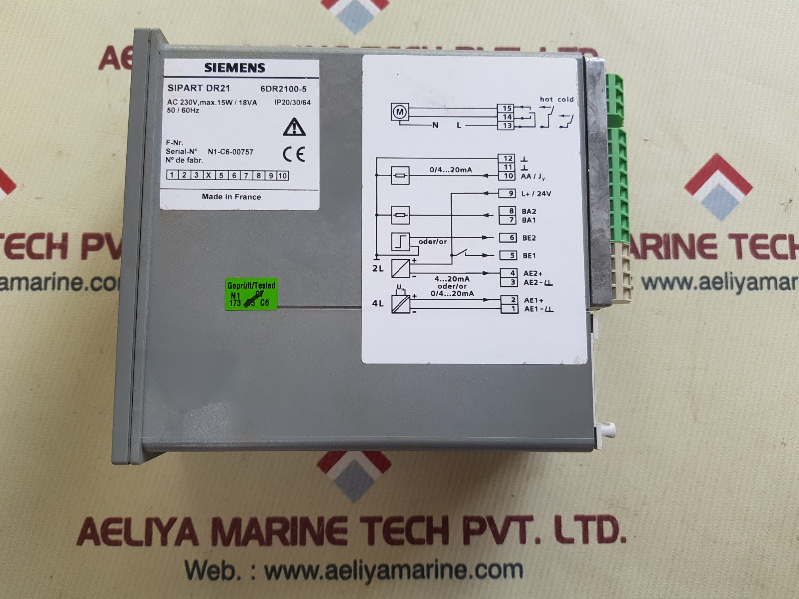 Siemens 6dr2100-5 sipart dr21 controller