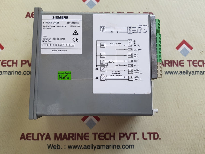 Siemens 6dr2100-5 sipart dr21 controller