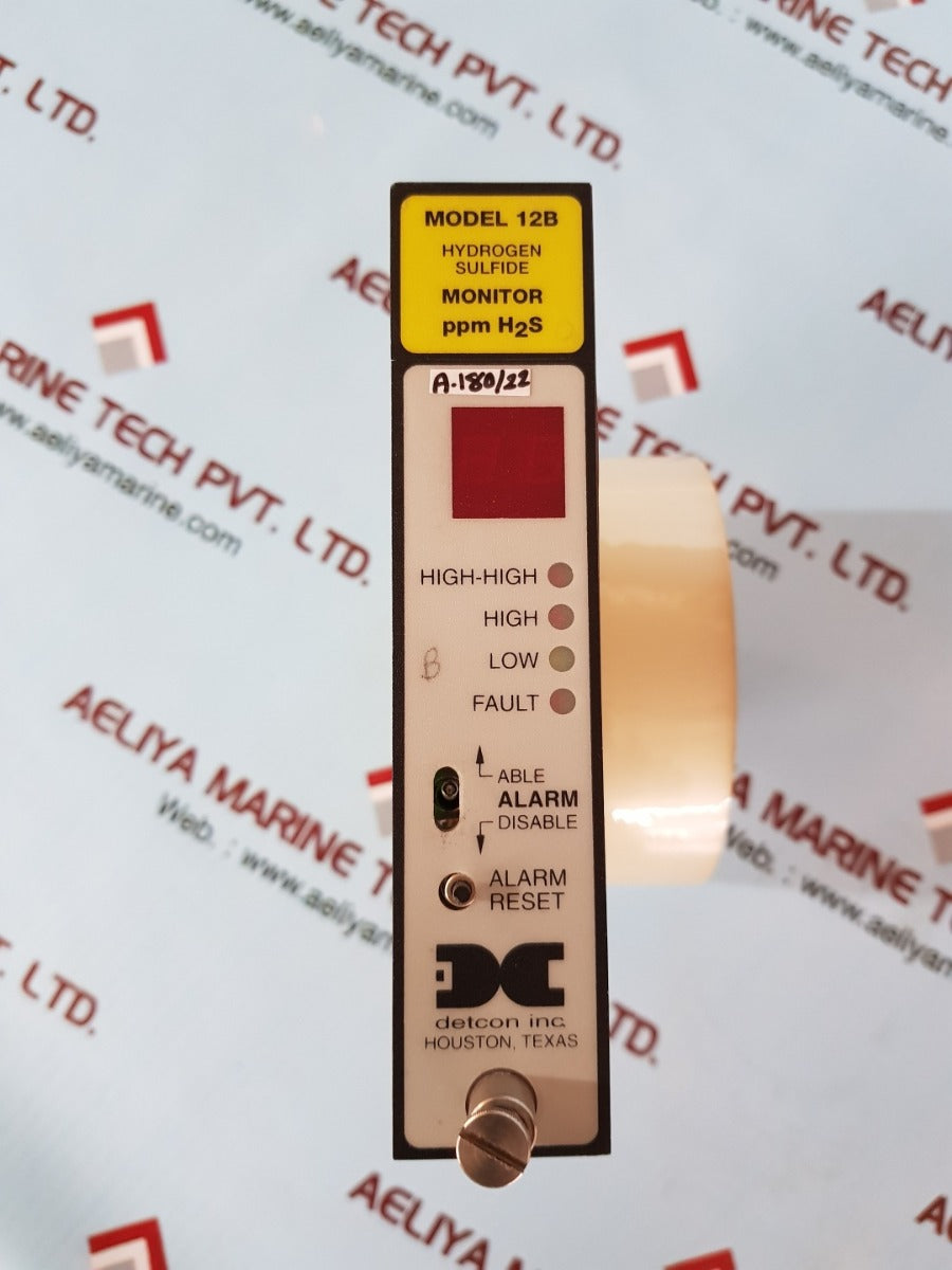 Detcon 12b hydrogen sulfide monitor ppm h2s monitor