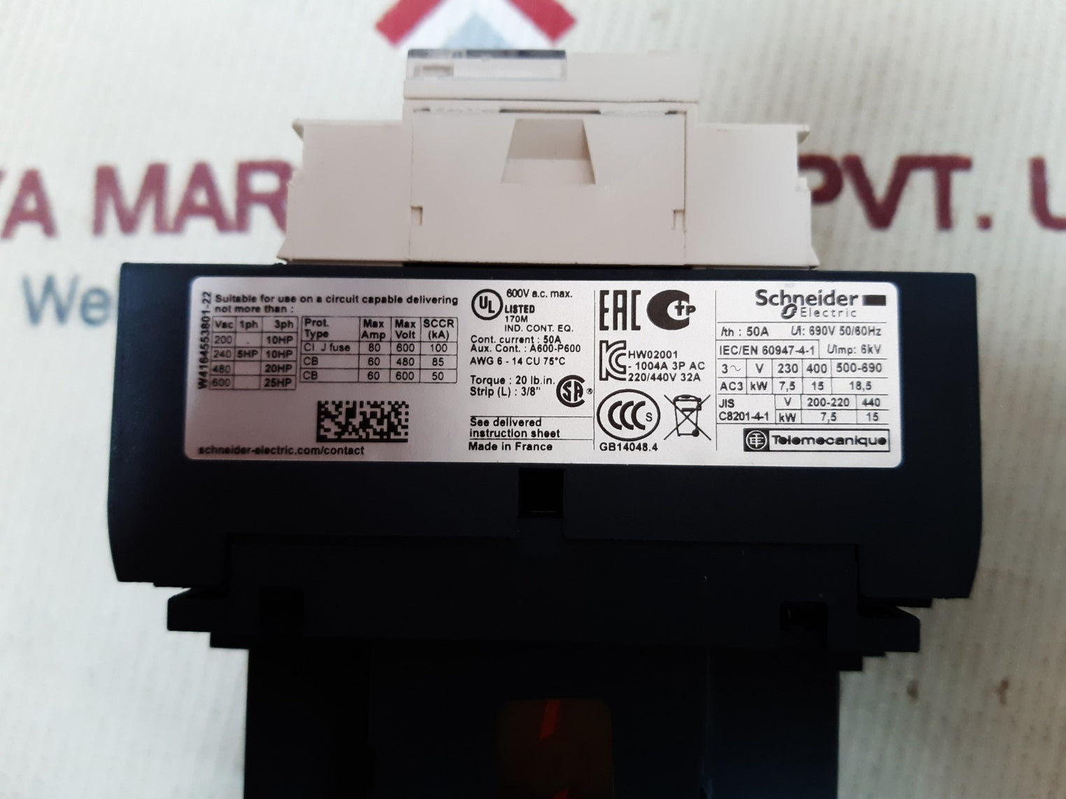 Schneider electric lc1d32m7 contactor