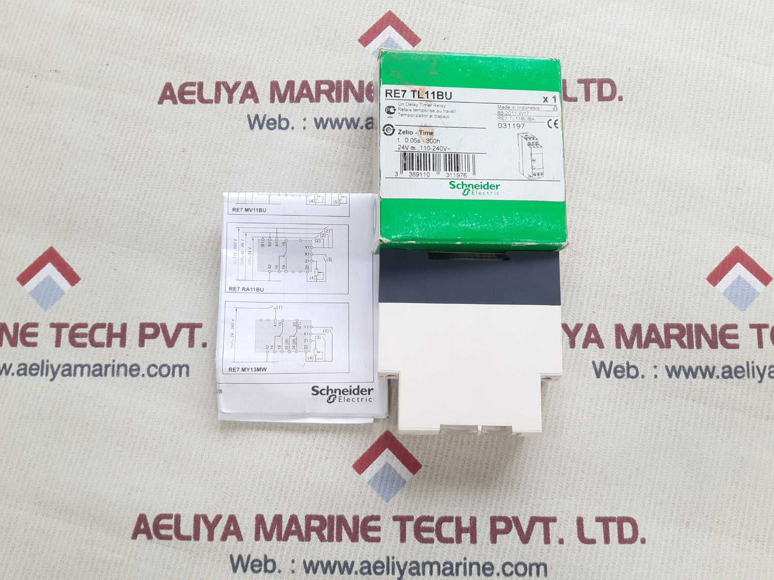 Schneider electric re7 tl11bu on delay timer relay