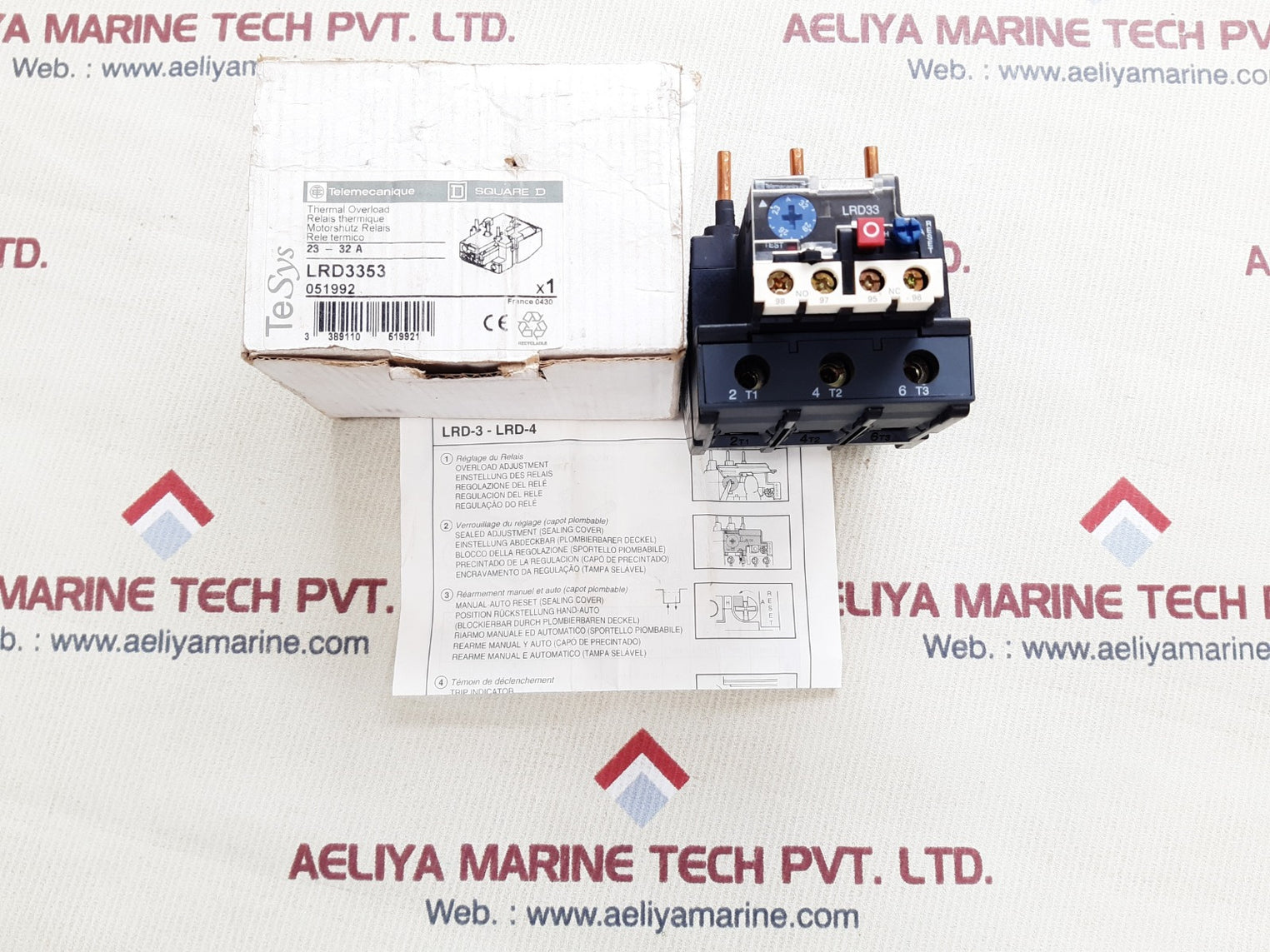 Telemecanique lrd33 thermal overload relay
