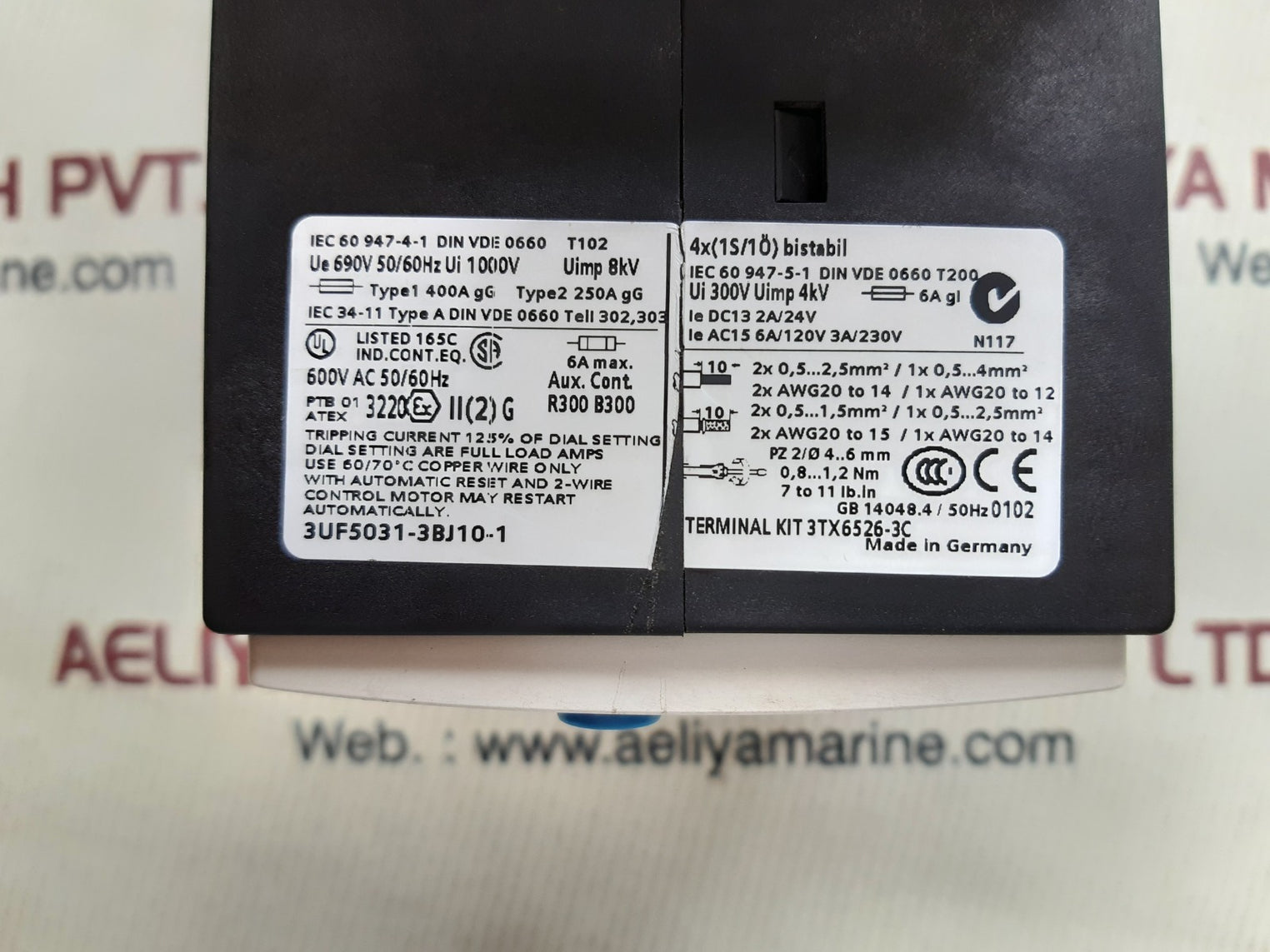 Siemens 3uf5031-3bj10-1 basic unit 600v ac 50/60hz