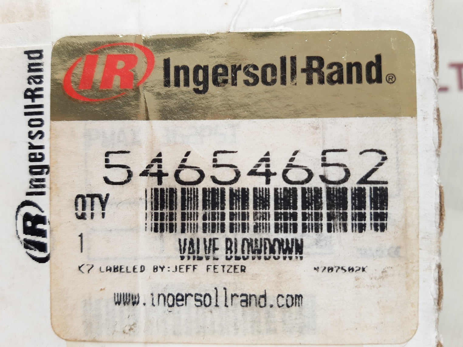 Ingersoll-rand 54654652 solenoid valve 110-120v 50-60hz 362psi